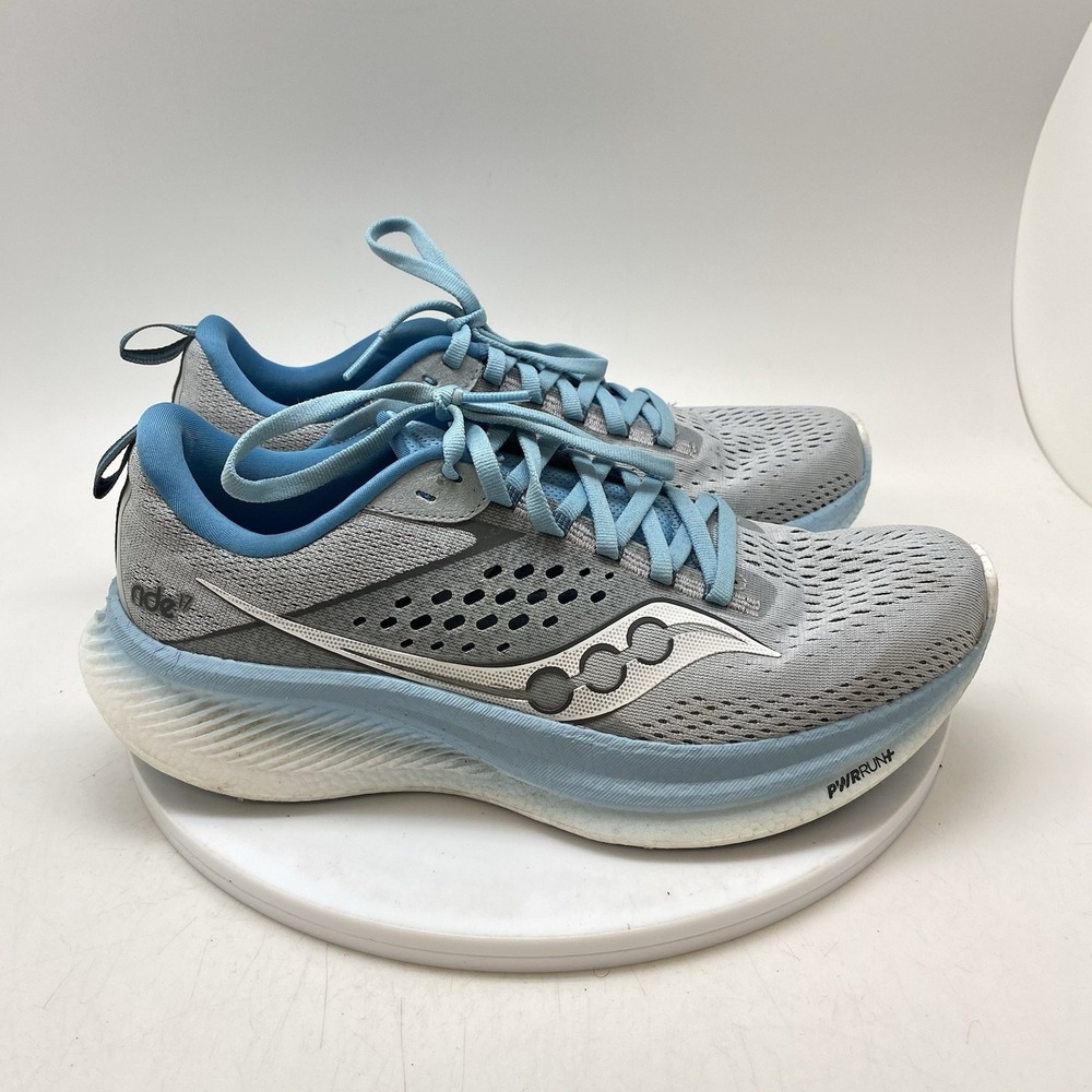 Saucony Sneakers Womens 8.5 Ride 17 S10924-118 Gray Running Athletic Shoes